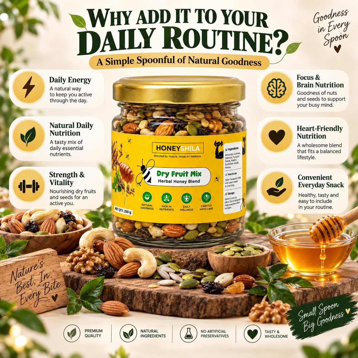 HONEYSHILA Dry Fruit Mix - Image 3